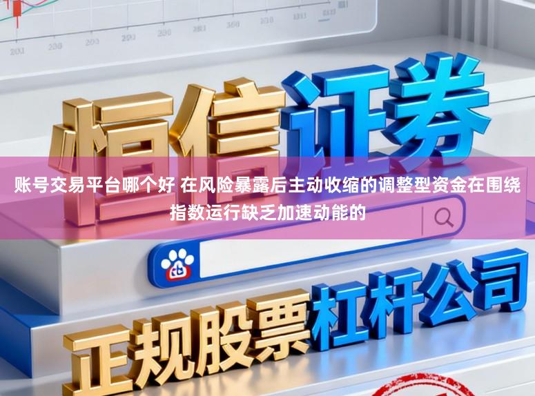 账号交易平台哪个好 在风险暴露后主动收缩的调整型资金在围绕指数运行缺乏加速动能的