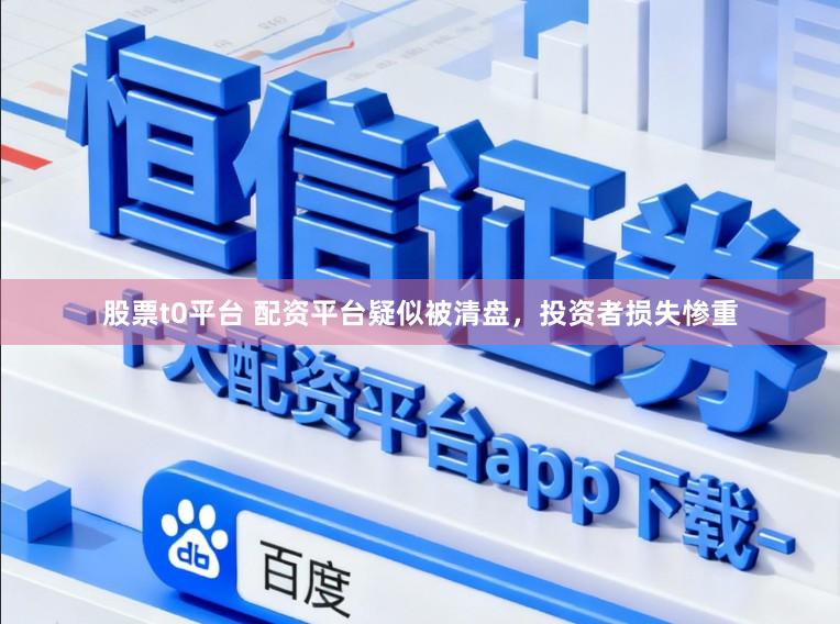 股票t0平台 配资平台疑似被清盘，投资者损失惨重